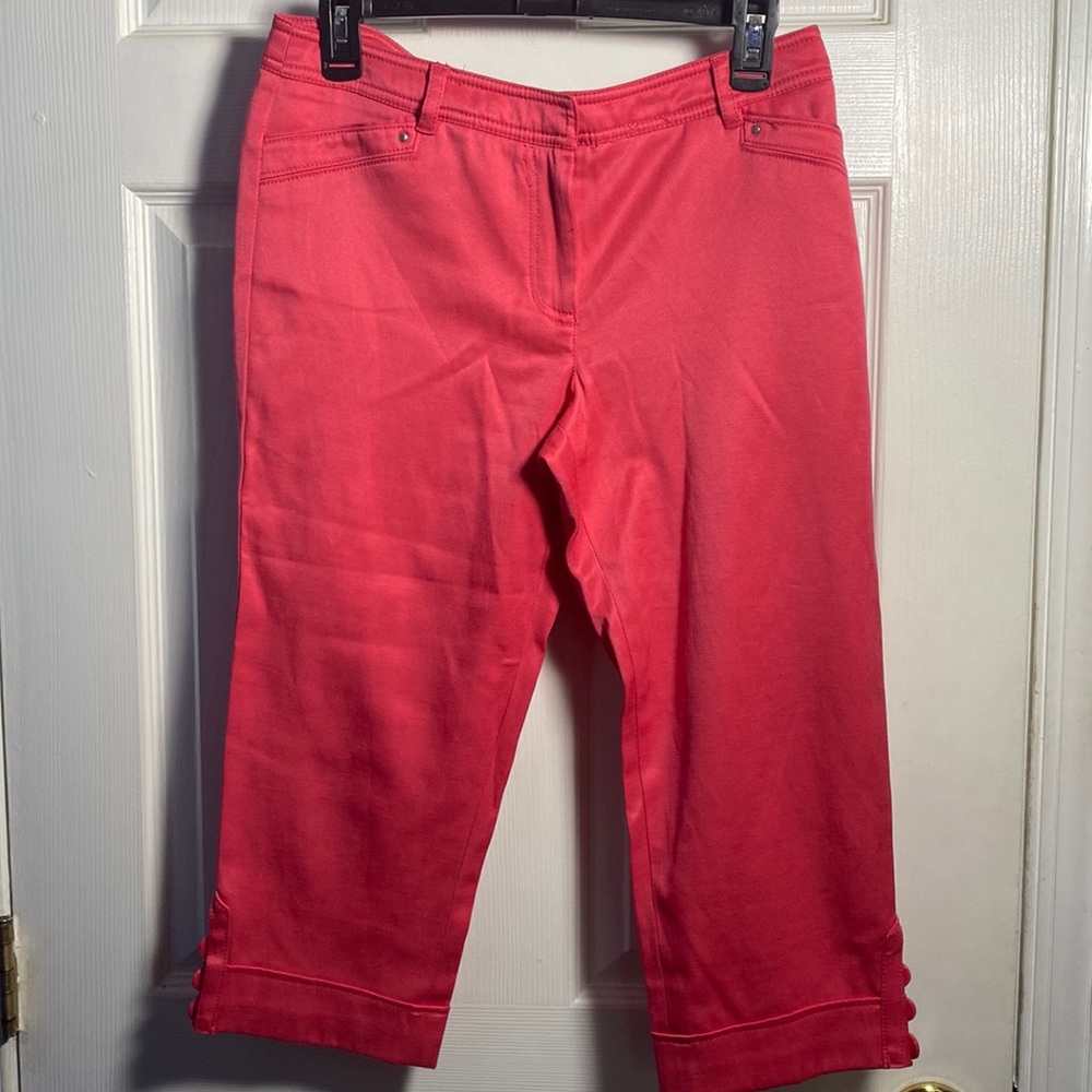 Zac & Rachel Petite Pink Capris Size 6P